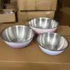Tigela de Salada de Aço Inoxidável para Uso Doméstico, Tigela para Assar e Bater Ovos, Bacia para Lavar Legumes na Cozinha, Tigela para Misturar Salada, Tigela para Preparo de Alimentos