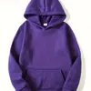 Sudadera con capucha cálida de forro polar, color liso, para hombre, casual, moda, adecuada para