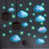 Xino Yg-H640 Comercio Exterior Creativo Nube Luminosa y Estrella Pegatinas de Pared para Cocina, Baño, Sala de Estar, Dormitorio Decoración de Pared