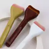 Nuevo Pincel de Base Transfronterizo Único Ultra Delgado con Forma de Lengua Ancha, Cabeza Plana y Cerdas Suaves, una Herramienta de Maquillaje que No Absorbe Producto y No Deja Marcas para Fijar el Maquillaje