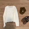 Nuevo suéter de punto hecho a mano de lana + mohair para otoño, estilo suave tridimensional, abrigo tipo suéter al por mayor