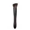 Brocha de Base Xuanhu Hair de Cabeza Plana Oblicua Se Enfoca en la Cabeza Redonda, No Absorbe Maquillaje, Es Ligera y No Deja Marcas, Brocha de Base de Pelo Animal