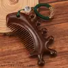 Pente de Massagem de Sândalo Presente Souvenir, Pente de Meridianos do Couro Cabeludo, Pente de Acupressão do Couro Cabeludo, Pente Suavizante de Cabelo para Múltiplas Áreas, Logo Personalizado