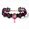 Collar de Encaje de Terciopelo Retro Harajuku para Mujer Cadena Corta para Clavícula Collar de Cadena para el Cuello Punk Loli Cadena para el Cuello Collar Venta al Mayoreo