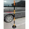 Poste de Barreira de Tráfego Preto e Amarelo para Posto de Gasolina, Poste Único Anti-Fuga, Poste Guia de Fila de Advertência, Guia de Sinalização, Poste Anti-Fuga, Poste de Parada