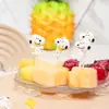 Venda Quente Transfronteiriça Garfo de Frutas Formiga Mexendo Garfo Criativo para Lanches Plástico Formiga Festa Garfo para Bolo de Frutas 12 Peças