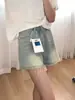 Pantalones Vaqueros Rectos Sueltos de Color Claro para Mujer Verano Nuevos de Cintura Alta Ajustados de Moda con Borde Crudo Pierna Ancha