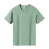 Camiseta masculina de algodão puro, gola redonda, manga curta, 180g, cor sólida, camiseta publicitária, roupa de trabalho, uniforme de grupo, logotipo impresso ou bordado personalizado