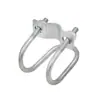 Hebilla Cruzada 20/25/32/40/50 Conector en Forma de U Sujetador de Tubo de Acero Galvanizado Tipo Hebilla de Soporte de Andamio
