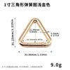 Hebilla de Gancho de Resorte Triangular de Aleación de Zinc, Accesorios de Ferretería para Ropa y Equipaje, Hebilla Triangular de Alambre Redondo, Gancho de Anillo de Resorte Triangular