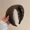 Diadema de ala ancha para mujer con dientes, antideslizante, estilo coreano, transpirable, pinza para el pelo versátil, diadema ancha para cubrir el cabello blanco, diadema, accesorios para el cabello