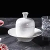Olla Pequeña para Sopa de Nido de Pájaro, Plato Artístico Estilo Hotel, Olla para Estofado Calentable Estilo Chino para Casa Club Creativa