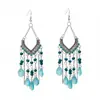 Aretes de Estilo Exótico de Venta Caliente Retro Literario Clásico Dignificado Ganchos para la Oreja Versátil Hueco Moda Borla Colgantes