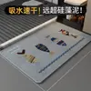 Alfombrillas de Piso de Lino Estilo Lujo Ligero Personalizables, Felpudos Absorbentes de Agua y Resistentes al Desgaste para Baño, Alfombrillas Antideslizantes para Piso de Baño, Al por Mayor en Stock