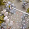 Adesivos Finos e Flexíveis para Unhas, Adesivos Florais para Unhas Estilo Passeio de Primavera, Fabricante de Adesivos de Decoração de Orquídeas, Unhas Postiças