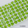 Pedras de Strass Transparentes para Nail Art Dongzhou 6mm Coração Pequeno Strass com Fundo Pontiagudo Acessórios DIY Strass em Formato de Coração Atacado Colorido