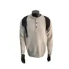 Nuevo suéter Henley de media botonadura, unisex, estilo coreano, versátil, retro y con un look sofisticado, tejido de manga larga para otoño e invierno