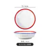 Cuenco Cerámico Estilo Hunan para Saltear, Plato Auspicioso y Deseoso para Saltear, Utensilios de Cocina, Cuenco Bajo Estilo Jiangxi, Uso Comercial