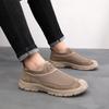 Nuevos Zapatos de Malla Transpirable Veraniegos Old Beijing para Papás de Mediana Edad y Mayores Zapatos para Caminar Huecos de Una Sola Pierna Ligeros Casuales