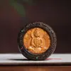 Transmisión en Vivo de Preciosos Amuletos Budistas Tallados, Colgantes de Guanyin para Hombres y Mujeres, Colgantes de Madera Antigua, Collares de Inspiración Zen, Regalos Navideños