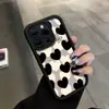 Funda para Teléfono Móvil Manzana Corazón de la Suerte Pintada con UV para iPhone 14Promax Nueva Anti-Caídas Funda Protectora de Silicona para iPhone 17Pm