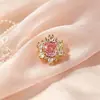Pulsera de Múltiples Eslabones con Chapado en Cobre con Oro Real, Forma de Copo de Nieve, Corte Rosa, Diamante de Alto Carbono, Cuentas Espaciadoras, Accesorios para Joyería DIY, Venta al por Mayor desde el Fabricante