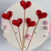 Cartão de bolo de 5 peças PU brilhante estrela de cinco pontas Coroa amor Mickey decoração de sobremesa mesa assando decoração de bolo