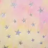 Em estoque Tie-Dye Pelo de Coelho Bronzeamento Laser Estrela de Cinco Pontas Super Macio Colorido Prata Quente Capa de Caderno Brinquedos Artesanato