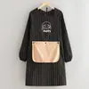 Delantal de Dibujos Animados de Moda para Cocina, Uso Doméstico, Estampado con Texto, Adecuado para Catering y Trabajo, Se Puede Usar para Secarse las Manos, Ropa de Trabajo Transpirable y Resistente a las Manchas
