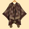 Comercio Exterior Venta al por Mayor Chal de Mujer Otoño e Invierno Clásico a Cuadros Jacquard Abertura Capa Cálida Transfronterizo Amazon Chales