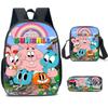 Mochila Transfronteriza New Forrest Wonderful World Mochila Escolar para Estudiantes Mochila de Dibujos Animados Mochila Satchel con Impresión Digital a Color 3D