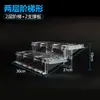 Novo Armário com Cortina de Ar Transparente Prateleira Modular de Vários Níveis para Exibição de Frutas em Supermercado Display de Ponta de Gôndola Display de Plástico