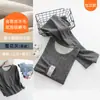 Conjunto de Roupa Íntima Térmica de Veludo Dupla Cor Lã de Seda Outono/Inverno Masculino e Feminino Roupas e Calças de Outono Alta Elasticidade Aquecimento Rápido