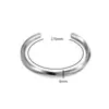 Pulseras de Moda para Parejas de Venta Caliente Transfronteriza, Pulseras Simples y Versátiles para Hombres y Mujeres, Pulseras Semiabiertas de Acero Inoxidable con Línea Retorcida
