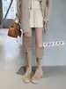 Botas Longas de Salto Grosso com Solado Grosso Botas de Inverno Melard Novo Estilo 2025 Botas Acima do Joelho para Mulheres Botas Longas de Uso Duplo Botas de Equitação de Cano Alto