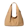 Bolso de Lona Casual Estilo Coreano Estilo Perezoso Bolso de Axila 2025 Nuevo Bolso Tote de Tela de Nylon de Gran Capacidad Bolso de Hombro