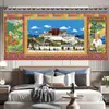 Palácio de Potala Xizang pano de fundo sala de estar fundo cabeceira pano decorativo quarto tapeçaria pintura pendurada Xizang pano pendurado superdimensionado
