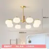Estilo Cream Lustre Simples para Sala de Estar Lâmpada para Quarto Lâmpada para Sala de Jantar Estudo Lustre para Sala de Casamento Casa Fresca Estilo Mid-Century Estilo Francês