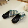 Pantuflas de Algodón de Lujo Ligero para Hombres y Mujeres, Pantuflas de Felpa Cálidas para el Hogar en Interiores de Otoño e Invierno, Antideslizantes, Sin Olor, Pantuflas de Algodón para Parejas