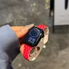 Adecuado para Apple Watch 1-12/Ultra 1-3/Se 3 Correa de Silicona para Reloj con Lunares para Cintura Pequeña