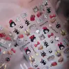 Adesivos de nail art do anime "O Serviço de Entregas da Kiki" de Hayao Miyazaki, capa de celular DIY em relevo, adesivos decorativos adesivos para planner