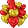 Globos de Papel de Aluminio en Forma de Corazón 12 Piezas Transfronterizos Globos para el Día de San Valentín Flotando en el Aire Globos de Helio Artículos de Decoración para Cumpleaños