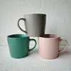 Caneca cerâmica com padrão personalizável, xícara cônica de grés para café, copo para beber leite e chá, adequado para uso no escritório e em casa, presente