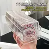 Caja de Almacenamiento de Escritorio para Joyas, Pulseras y Collares; Organizador a Prueba de Polvo; Soporte de Exhibición Transparente