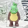 Llavero Caja Sorpresa Figura Shan Hai Jing Llavero Colgante Shan Guo Shan Hai Jing Figura de Palo de Madera de Goma Blanda 3D Pvc