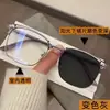 Gafas Metálicas Fotosensibles de Media Montura para Cejas que Cambian de Color para Hombre Sven-Pupi Shuai Anti Luz Azul Disponibles para Miopía