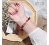 Pulseira de cristal Badu feminina ametista estrela oca Lua pulseira estilo Mori presente namorada pulseira de cristal morango