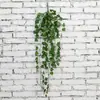 Arte de Flores Penduradas na Parede Rosa Verde Imitação Planta Verde Rattan Flor Pendurada na Parede Folha de Batata Doce Orquídea Pendente Decoração de Trepadeira