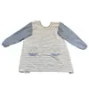 Ropa de Trabajo linda para Vendedor de Guardería de Cocina Manga Larga a Prueba de Aceite Algodón para el Hogar Antiretroceso Mono Estilo Coreano Moda Delantal