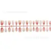 Parche de Manicura Rosa Polka Dot Melocotón Blanco Femenino Gradiente Chica Dulce Atmósfera Suave Parche de Manicura Estilo Caliente de Instagram